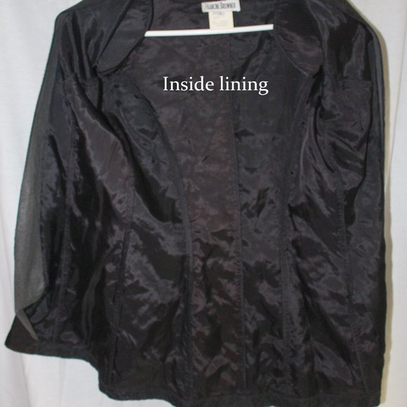 Vintage Black Lace Blazer - Picture 4 of 5